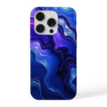 Fluido Abstrato Azul e Roxo