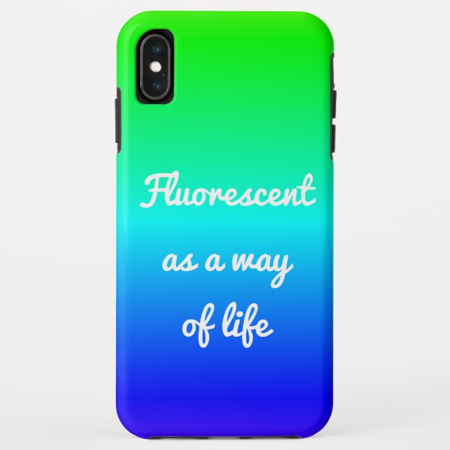 Fluorescente como forma de vida capas de iphone po (Verso)