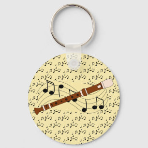 Flute Woodwind Design Chaveiro