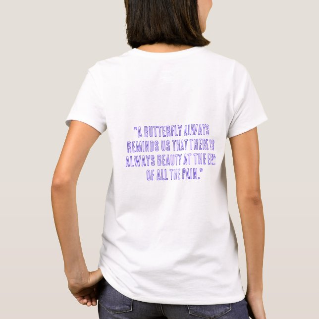 "Flutter Eetéreo: Camiseta Inspirada pela Borbolet (Verso)