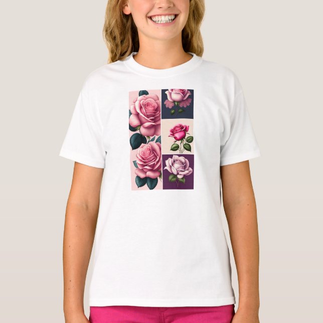 Flutter & Grace: Designs de Camisa T da Borboleta  (Frente)