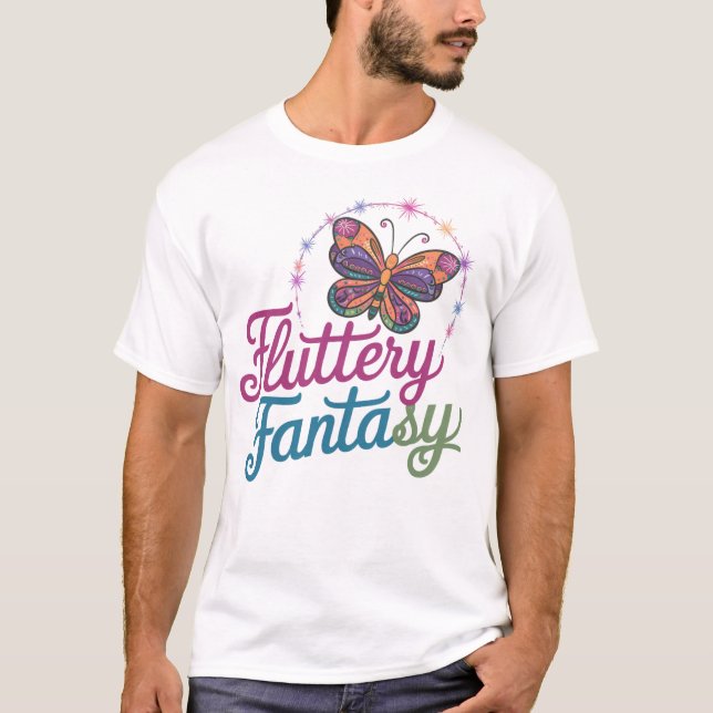 ✅ 👕 Fluttery Fantasy T-Shirt Design 👕 ✅ (Frente)