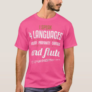 Flutuação Camisa Sarcástica Flute Player Engraçada