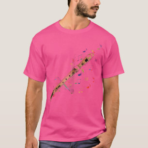 Flutuar T Camisa Flutuar Filhos Flute Girl Flute A