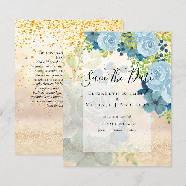 FLUXAS AZUIS DATAS DE SALVAMENTO - ORÇAMENTO (Frente/Verso)