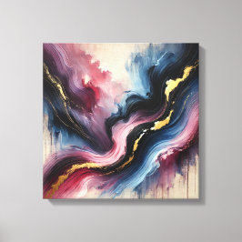 Fluxo Etéreo – Impressão em Tela de Arte Abstrata