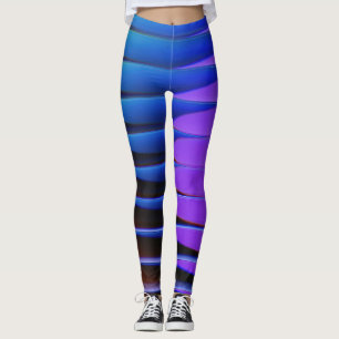 Fluxo neonário: Leggings de gradiente futuristas