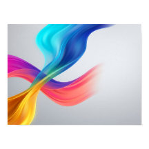 Fluxos de Cores Vibrantes Abstratos Poster