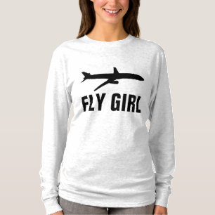 FLY GIRL AVIATION LADIS PILOT T-Shirts