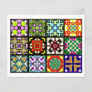 Flyer 12 Diferentes Azulejos de Saquinhos de Chá - Dobra