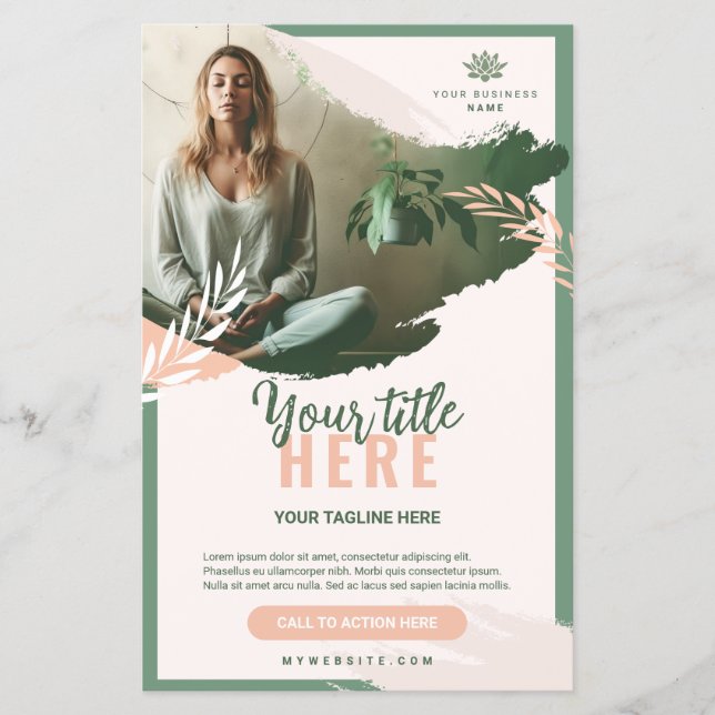 Flyer 14 cm x 21,6 cm Bien-être prospectus 14 (Frente)