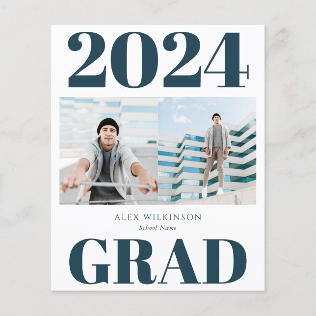 Flyer 2023 BUDGET Blue Modern Script 2 Convite Fotográfi (Frente)