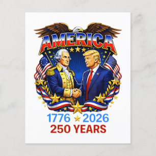 Flyer 250 Anos da América Aniversário 250º