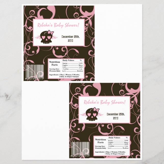 Flyer 2 Cabelo Grande Bar de Hershey Girly Pink Punk Sku (Frente)