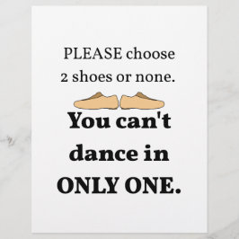 Flyer 2 Calçados ou nenhum branco