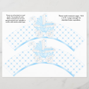 Flyer 2 Carruagem azul Invólucro personalizado para Cupc