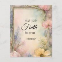 2 Corinthians 5:7 Bíblias Cristã Verdadeira Arte