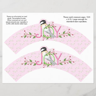 Flyer 2 Cupcakes personalizados de férias de viagem Nat