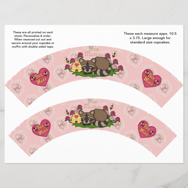 Flyer 2 embalagens personalizadas para cupcakes no Dia d (Frente)