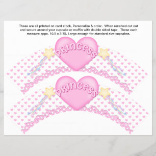 Flyer 2 Estampas de Cupcake personalizadas de aniversári