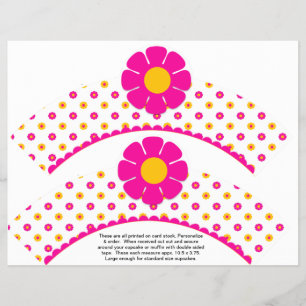 Flyer 2 Flores Retrô Aniversário Embrulhos Personalizado