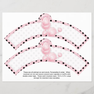 Flyer 2 Frascos de Cupcake Personalizados de Aniversári