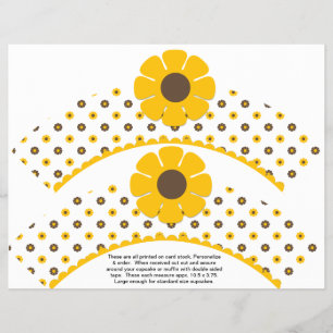 Flyer 2 Molas de Cupcake Personalizadas de Aniversário d