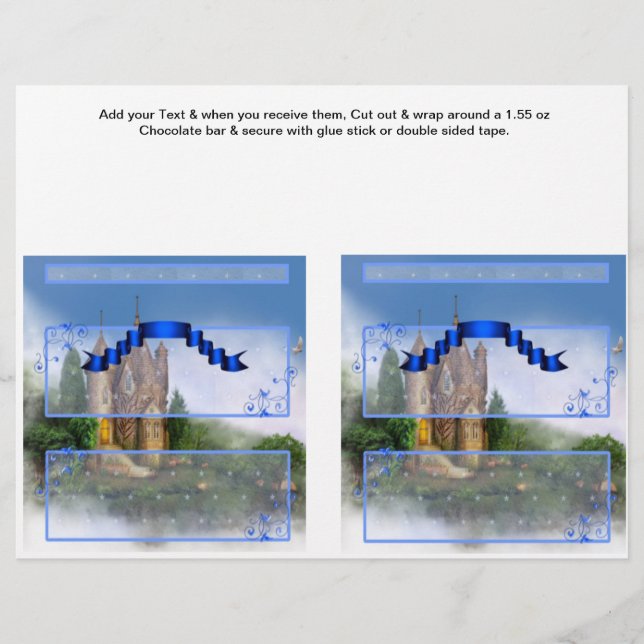 Flyer 2 Princesa Aniversário Bar Personalizado de Doces (Frente)