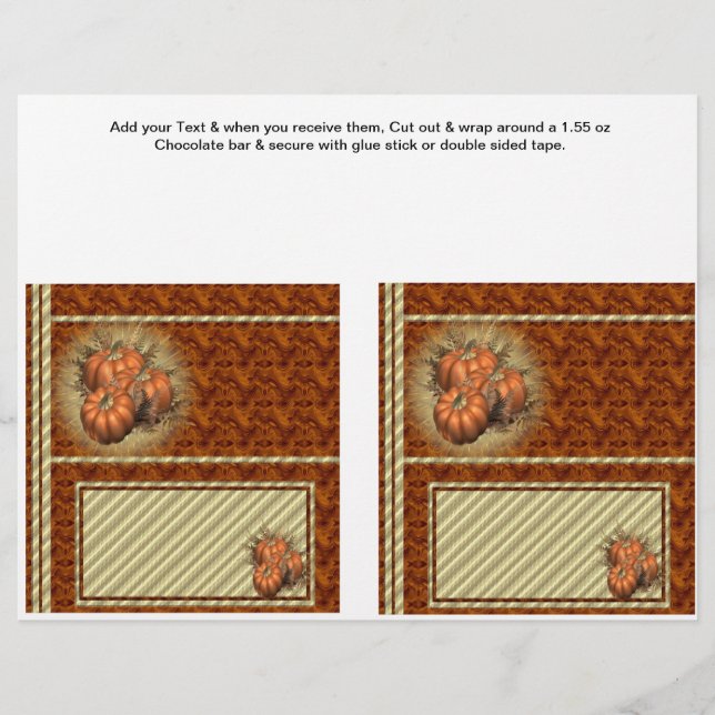 Flyer 2 Pumpkin Queda Hersheys Bares Doces (Frente)