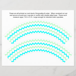 Flyer 2 Zigue-zague Invólucros Genéricos Personalizados 