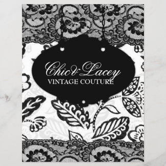 Flyer 311 Chic e Lacey Black and White