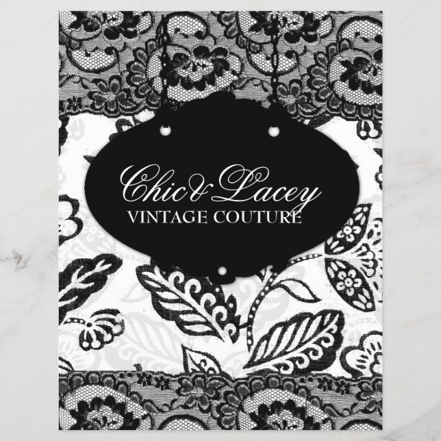 Flyer 311 Chic e Lacey Black and White (Frente)
