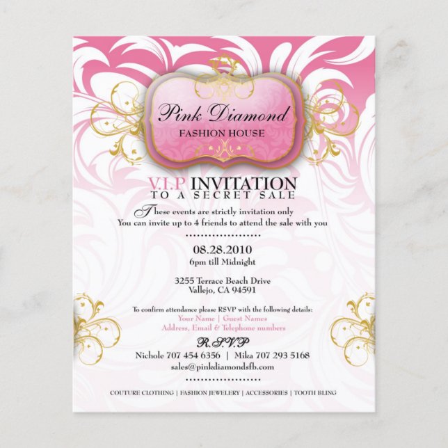 Flyer 311-Custom Pink Diamond Fashion House (Frente)