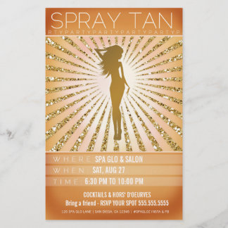 Flyer 311 Partido de bronzeamento de Sunburst