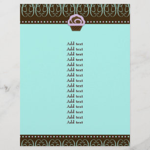 Flyer 311 Turquesa e Purple Swirly Sweet