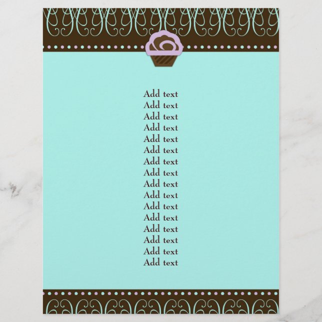 Flyer 311 Turquesa e Purple Swirly Sweet (Frente)