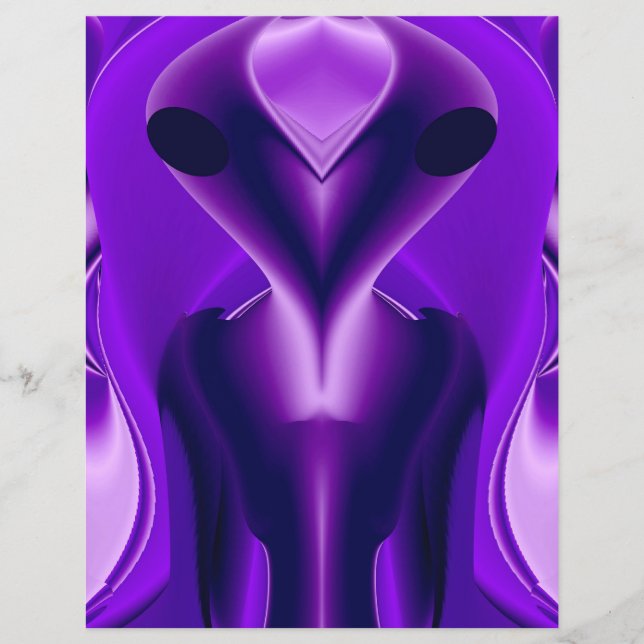 Flyer 3D Sonhos Roxos Arco-Íris, Alienígena (Frente)