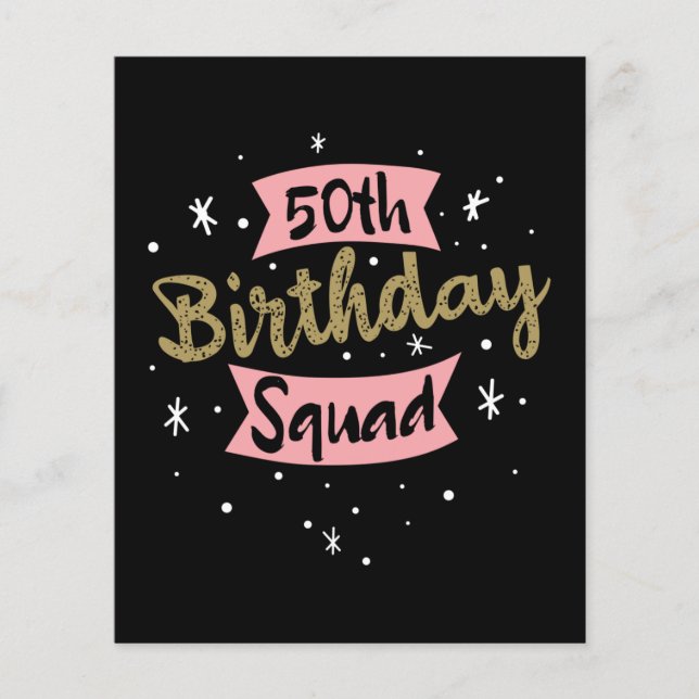 Flyer 50ª quadra de aniversário (Frente)