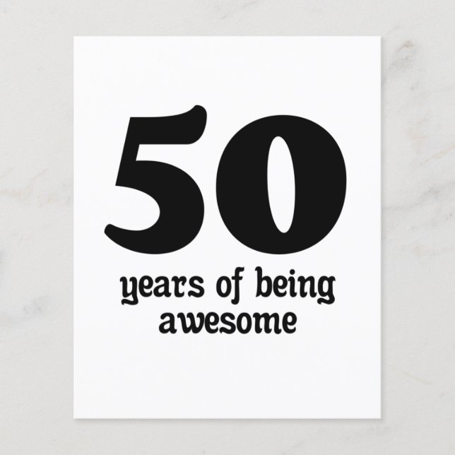 Flyer 50 anos de ser incrível (Frente)