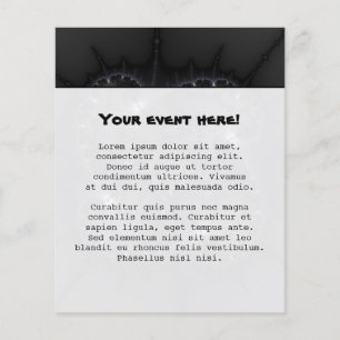 Flyer 50 Tons De Cinza - Arte Fractal