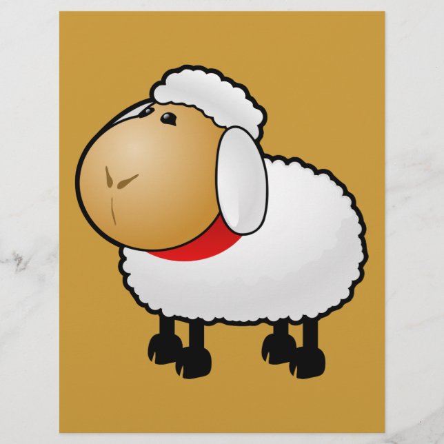 Flyer 54-Cartoon-Cartoon-Sheep-Clipart-Illustration (Frente)