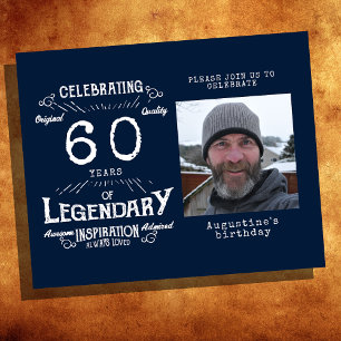 Flyer 60º Convite de Aniversário do Orçamento Azul