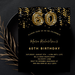 Flyer 60.º aniversário convite para o orçamento do leopa