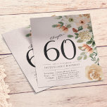 Flyer 60.º Aniversário do Orçamento<br><div class="desc">Celebre seu dia especial em estilo com este belo e amigável folheto de convite floral. Perfeito para qualquer comemoração de 60 anos, este vibrante design apresenta flores coloridas com uma reviravolta moderna. Todos os detalhes podem ser personalizados para criar a aparência perfeita para o seu evento. Compartilhe a alegria do...</div>