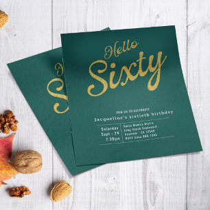 Flyer 60.º Convite de Aniversário para 60.º Orçamento Do