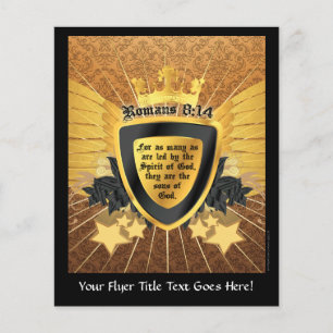 Flyer 8:14 Dourado dos romanos, filhos do deus