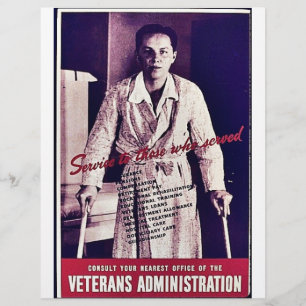 Flyer A administração de veteranos