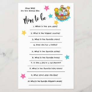 Flyer A Arca do chá de fraldas Noah como você conhece 