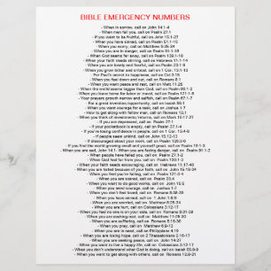 Flyer A bíblia da emergência numera o INSECTO