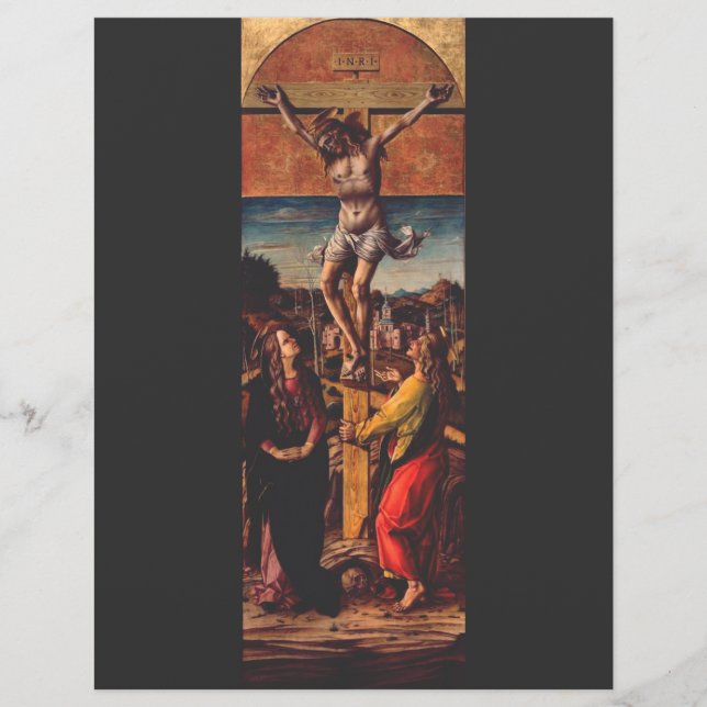 Flyer A Crucificação segundo Carlo Crivelli Arte Sagrada (Frente)